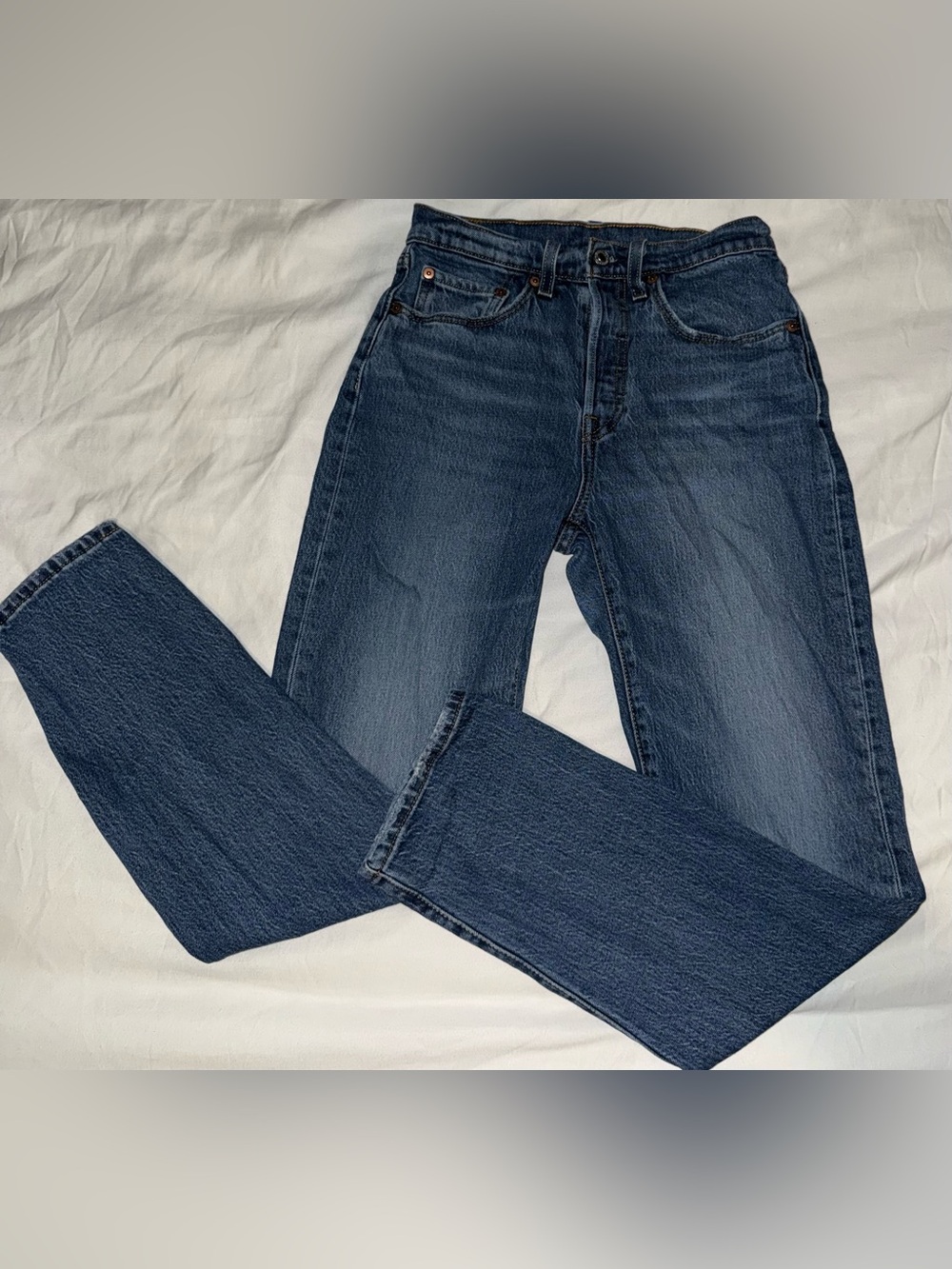 501 Levi's Indigo Blue Straight Leg Women's Jeans